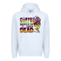 White coffee brings me back dead Premium Hoodie - BarkalooDesign