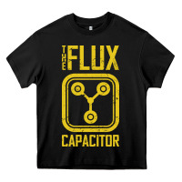 Black Back to the future flux capacitor Heavy Core Tee - artisFamous