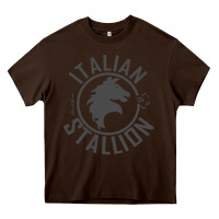 Chocolate Brown Italian Stallion Heavy Core Tee - artisFamous