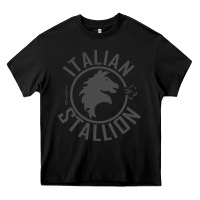 Black Italian Stallion Heavy Core Tee - artisFamous