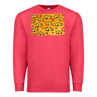 Cardinal School Bus Pattern Premium Sweatshirt - Jasminsmagicworld