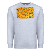 Heather Grey School Bus Pattern Premium Sweatshirt - Jasminsmagicworld