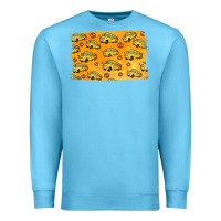 Ocean Blue School Bus Pattern Premium Sweatshirt - Jasminsmagicworld