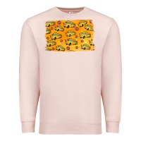 Pale Pink School Bus Pattern Premium Sweatshirt - Jasminsmagicworld