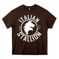 Chocolate Brown Italian Stallion Heavy Core Tee - artisFamous