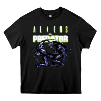 Black Predator Alien Heavy Core Tee - artisFamous