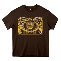 Chocolate Brown Bouncing Souls The Scream Of King Heavy Core Tee - artisFamous