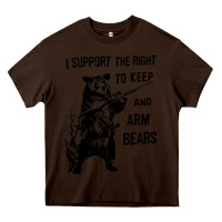 Chocolate Brown bear arms 2nd amendment funny hunting Heavy Core Tee - artisFamous