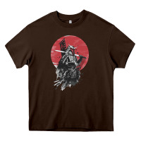Chocolate Brown Soul of Samurai Heavy Core Tee - artisFamous