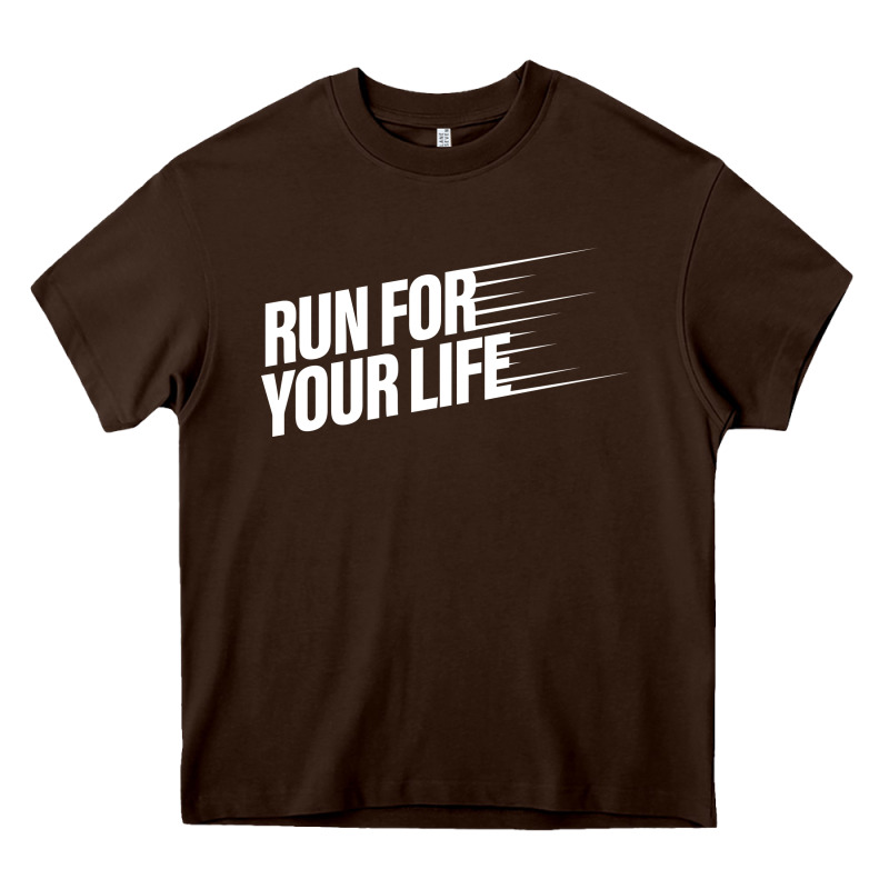 Run For Your Life Heavy Core Tee by artisFamous | Teevron