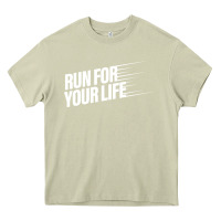 Mossy run for your life Heavy Core Tee - artisFamous