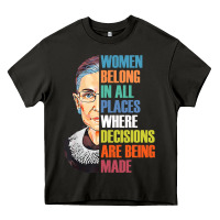 Asphalt women belong in all places r.u.th bader gins.burg r.b.g t shirt Heavy Core Tee - artisFamous