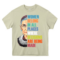 Mossy women belong in all places r.u.th bader gins.burg r.b.g t shirt Heavy Core Tee - artisFamous