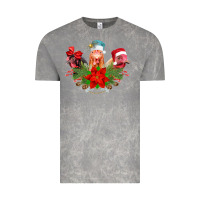 Cloud Rock Chickens Christmas Vintage Tee - CowhideDigitalArt