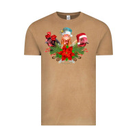Vintage Camel Chickens Christmas Vintage Tee - CowhideDigitalArt