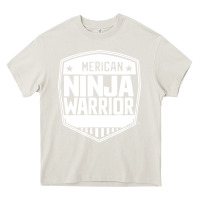 Cream american ninja warrior Heavy Core Tee - artisFamous