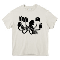 Cream Octopus Heavy Core Tee - artisFamous