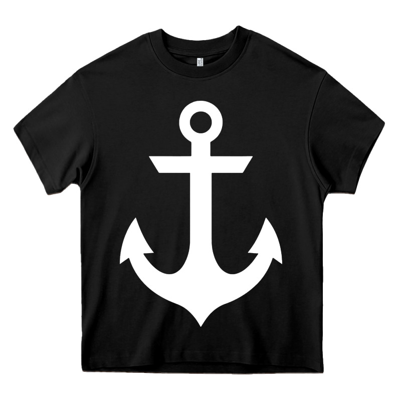 Preppy Nautical Anchor Heavy Core Tee by artisFamous | Teevron