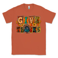 Copper Give Thanks Thanksgiving Classic Tee - FaDigitalArtStudio
