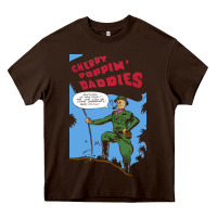 Chocolate Brown Cherry Poppin' Daddies Heavy Core Tee - artisFamous