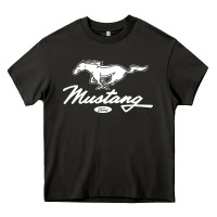 Asphalt mustang pony script Heavy Core Tee - artisFamous