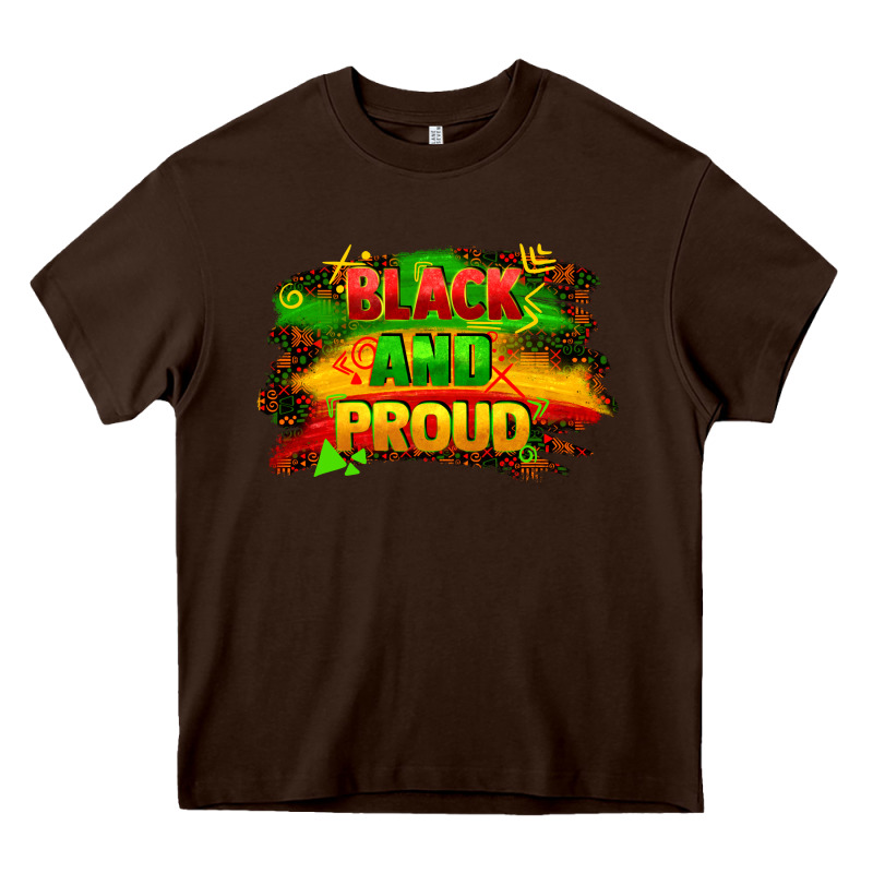 Black And Proud Heavy Core Tee by FaDigitalArtStudio | Teevron