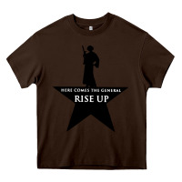 Chocolate Brown here comes the general rise up Heavy Core Tee - artisFamous
