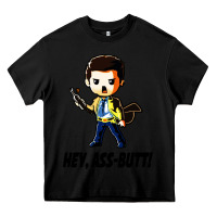 Black hey, ass butt Heavy Core Tee - artisFamous
