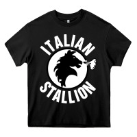 Black italian stallion Heavy Core Tee - artisFamous