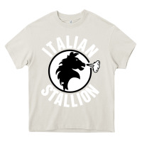 Cream italian stallion Heavy Core Tee - artisFamous
