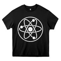 Black Atomic Atom Symbol Heavy Core Tee - artisFamous