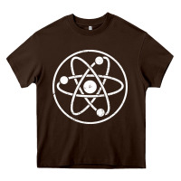 Chocolate Brown Atomic Atom Symbol Heavy Core Tee - artisFamous