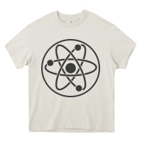Cream Atomic Atom Symbol Heavy Core Tee - artisFamous