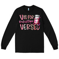 Black v is for valentine versed Long Sleeve Tee - RacoonDesign