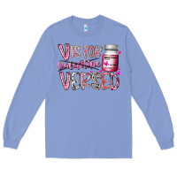 Colony Blue v is for valentine versed Long Sleeve Tee - RacoonDesign