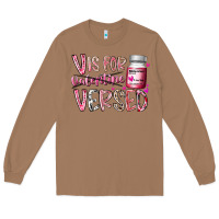 Toasted Coconut v is for valentine versed Long Sleeve Tee - RacoonDesign