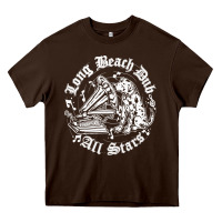 Chocolate Brown Long Beach Dub All STars Heavy Core Tee - artisFamous