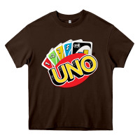 Chocolate Brown uno funny game Heavy Core Tee - artisFamous