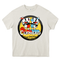 Cream Cuphead Heavy Core Tee - artisFamous