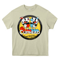 Mossy Cuphead Heavy Core Tee - artisFamous