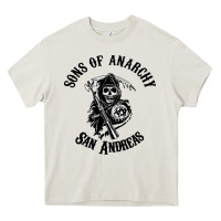 Cream sons of anarchy san andreas Heavy Core Tee - artisFamous
