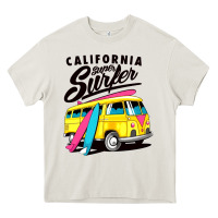 Cream california super surf Heavy Core Tee - artisFamous