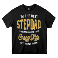 Black I'm The Best Stepdad | Father's Day Heavy Core Tee - artisFamous