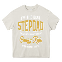 Cream I'm The Best Stepdad | Father's Day Heavy Core Tee - artisFamous