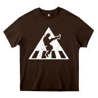 Chocolate Brown The Ministry of Silly Walks Distressed Heavy Core Tee - artisFamous