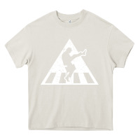 Cream The Ministry of Silly Walks Distressed Heavy Core Tee - artisFamous