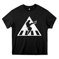 Black The Ministry of Silly Walks Distressed Heavy Core Tee - artisFamous