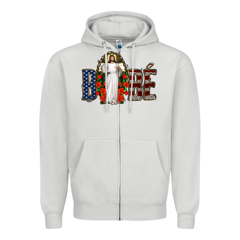 Bebe Jesus Christ Zipper Hoodie by Jasminsmagicworld | Teevron
