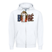 White bebe jesus christ Zipper Hoodie - Jasminsmagicworld