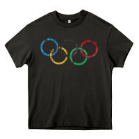 Asphalt OLYMPIC RINGS Heavy Core Tee - artisFamous